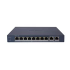 HIKVISION DS-3E1510P-EI/M 10 portos PoE switch ; 8 PoE + 2 RJ45 uplink port; menedzselhető