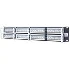 MANHATTAN 513579 Patch panel - CAT5e UTP patch panel, 48 portos, 2U, Fekete