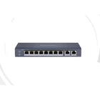 HIKVISION DS-3E0310P-E/M 10 portos PoE switch ; 8 PoE+ / 2 uplink port; nem menedzselhető