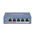 HIKVISION DS-3E0105P-E (B) 5 portos PoE switch ; 4 PoE + 1 uplink port; nem menedzselhető