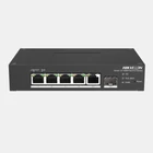 HIKVISION DS-3T1306P-SI/HS 6 portos ipari 10/100 PoE switch ; 4 PoE+ / 1 RJ45 + 1 SFP uplink port; m