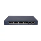 HIKVISION DS-3E1510P-EI/M 10 portos PoE switch ; 8 PoE + 2 RJ45 uplink port; menedzselhető