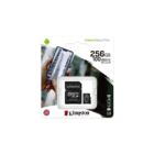 KINGSTON SDCS2/256GB 256GB micro SD kártya; microSDXC; Class 10 UHS-I; adapterrel