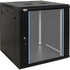 PULSAR RW1266 19" 12U 600x600 fali rack szekrény; készre szerelt; fekete