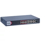 HIKVISION DS-3E1318P-EI/M 18 portos PoE switch ; 16 PoE + 1 kombinált uplink port + 1 uplink port; m