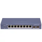 HIKVISION DS-3E1510P-SI-8P2F 10 portos Gbit PoE switch ; 8 PoE + 2 SFP uplink port; smart menedzselh