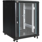 PULSAR RS1566 19" 15U 600x600 álló rack szekrény; lapraszerelt; fekete