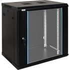 PULSAR RWA1264 19" 12U 600x450 fali rack szekrény; lapraszerelt; fekete