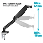 ADVANCE ADV-ARM1 Monitor Asztali konzol - Ergomount Single
