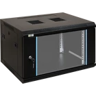 PULSAR RW664 19" 6U 600x450 fali rack szekrény; készre szerelt; fekete