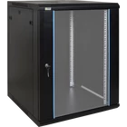 PULSAR RW1566 19" 15U 600x600 fali rack szekrény; készre szerelt; fekete