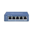 HIKVISION DS-3E0505P-E 5 portos Gbit PoE switch ; 4 PoE + 1 uplink port; nem menedzselhető