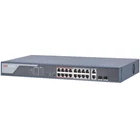 HIKVISION DS-3E0318P-E (C) 18 portos PoE switch ; 16 PoE + 2 kombinált uplink port; nem menedzselhet