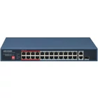 HIKVISION DS-3E0326P-E/M (C) 26 portos PoE switch ; 24 PoE + 1 RJ45 uplink port + 1 kombinált uplink