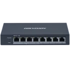 HIKVISION DS-3E0508P-O 8 portos Gbit PoE switch ; 4 PoE+ / 4 RJ45; nem menedzselhető