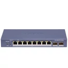 HIKVISION DS-3E1510P-SI-8P2F 10 portos Gbit PoE switch ; 8 PoE + 2 SFP uplink port; smart menedzselh