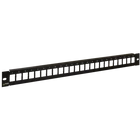 PULSAR RAP-RJ45 19" keystone patch panel; 24 port; árnyékolatlan