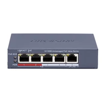 HIKVISION DS-3E0105P-E/M (C) 5 portos PoE switch ; 4 PoE + 1 uplink port; nem menedzselhető
