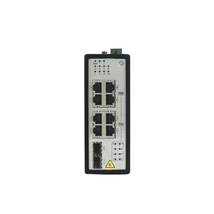 HIKVISION DS-3T0510P 8 portos ipari Gbit PoE switch ; 8 PoE+/ 2 SFP uplink; menedzselhető