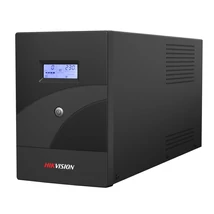 HIKVISION DS-UPS2000-R Szünetmentes tápegység;2000 VA/1200 W;LCD kijelző;2 db beépített akkumulátor 12V/9Ah;4db Schuko