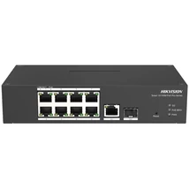 HIKVISION DS-3T1310P-SI/HS 10 portos ipari 10/100 PoE switch ; 8 PoE+ / 1 Gbit RJ45 + 1 SFP uplink p