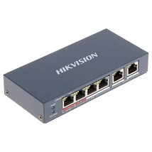 HIKVISION DS-3E0106HP-E 6 portos PoE switch + 2 uplink port; nem menedzselhető