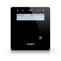 SATEL INT-KLFR-B LCD kezelő INTEGRA központokhoz; kártyaolvasóval és lenyíló billentyűzetvédővel; fe
