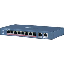 HIKVISION DS-3E0310HP-E 10 portos PoE switch + 2 uplink port; nem menedzselhető