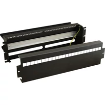 PULSAR ARADIN1 3U kismegszakító rögzítőpanel; 19" rack szekrénybe építhető; DIN sínes; 24xS