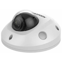 HIKVISION DS-2CD2543G2-IS (2.8mm) 4 MP WDR fix EXIR IP mini dómkamera; hang I/O és mikrofon; riasztá