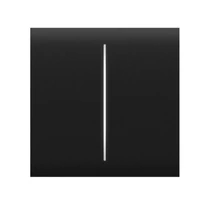 AJAX CENTERBUTTON-2GANG-BLACK CenterButton középső kapcsoló sorolókeretbe; 2 gomb; fekete színű