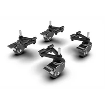 TRAK RACER TR80-WHEELSET4 Szimulátor kiegészítő - Universal Caster Wheels with Brake & Mounting Brac