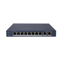 HIKVISION DS-3E1510P-EI 10 portos PoE switch ; 8 PoE + 2 RJ45 uplink port; menedzselhető
