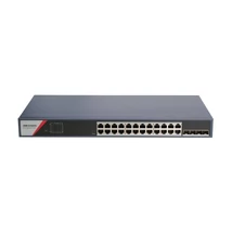 HIKVISION DS-3E1528-SI-24T4F 28 portos Gbit switch; 24 RJ45 + 4 SFP uplink port; smart menedzselhető