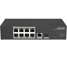 HIKVISION DS-3T1310P-SI/HS 10 portos ipari 10/100 PoE switch ; 8 PoE+ / 1 Gbit RJ45 + 1 SFP uplink p