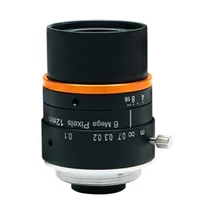 HIKROBOT MVL-HF1228M-6MPE Objektív; 12 mm fix fókusztávolság; 6 MP; F2.8-F16; 1/1.8"; C-menet