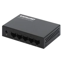 MANHATTAN 530378 Switch - 5 port, 1Gbps, fém ház, IEEE 802.3az, Fekete