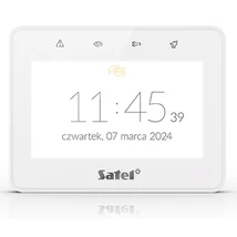 SATEL INT-TSG2R-W 4,3" érintőképernyős kezelő; fehér; Mifare hitelesítés