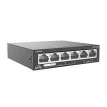 UNIVIEW NSW2020-6T-POE-IN 6 portos 10/100Mbps-es, PoE Switch