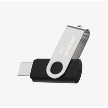 HIKSEMI HS-USB-M200S(STD)/4G/NEWSEMI/WW Hikvision Pendrive - 4GB USB2.0, ROTARY, M200S, Ezüst-Fekete