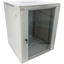 PULSAR RWA1566-G 19" 15U 600x600 fali rack szekrény; lapraszerelt; szürke; könnyített kialakítás