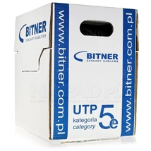 Bitner Cat.5e U/UTP kábel, 4x2 eres, 305 m