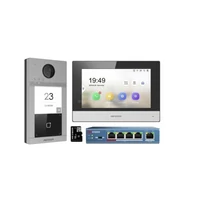 HIKVISION DS-KIS604-S (C) Egylakásos IP video-kaputelefon szett; DS-KV8113-WME1+DS-KH6320-WTE1 + PoE