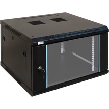 PULSAR RWA666 19" 6U 600x600 fali rack szekrény; lapraszerelt; fekete