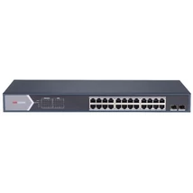 HIKVISION DS-3E1526P-SI 26 portos Gbit PoE switch ; 24 PoE + 2 SFP uplink port; smart menedzselhető