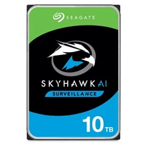 SEAGATE ST10000VE001 SkyHawk AI; 10 TB biztonságtechnikai merevlemez; 24/7 alkalmazásra; RAID kompat