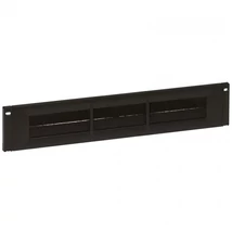 LEGRAND 046529 vízszintes fésűs rendező panel - 2U, 19", átmenő kivágással, gyorspánttal rögzítés, m