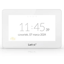 SATEL INT-TSH2R-W 7" érintőképernyős kezelő; fehér; Mifare hitelesítés