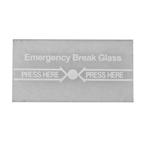 YLI CPK-860-GLASS-ENG Csereüveg a CPK-860 típusú kézi jelzésadókhoz; angol felirattal