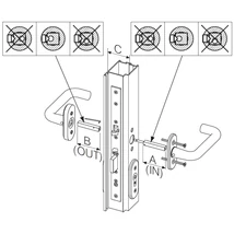 Assa Abloy EA288 Osztott tengely